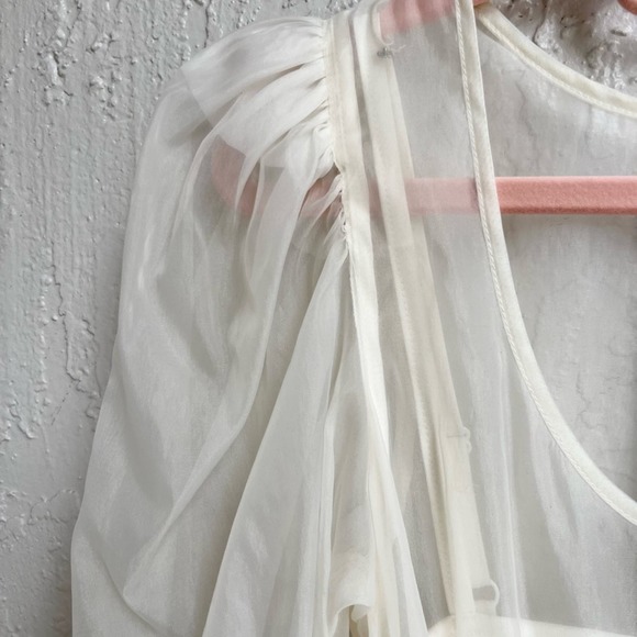 Danielle Bernstein tulle mini dress cream size small - Picture 5 of 8